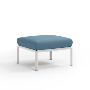 #komodo-pouf:white #sunbrella-cushions:adriatic-teal