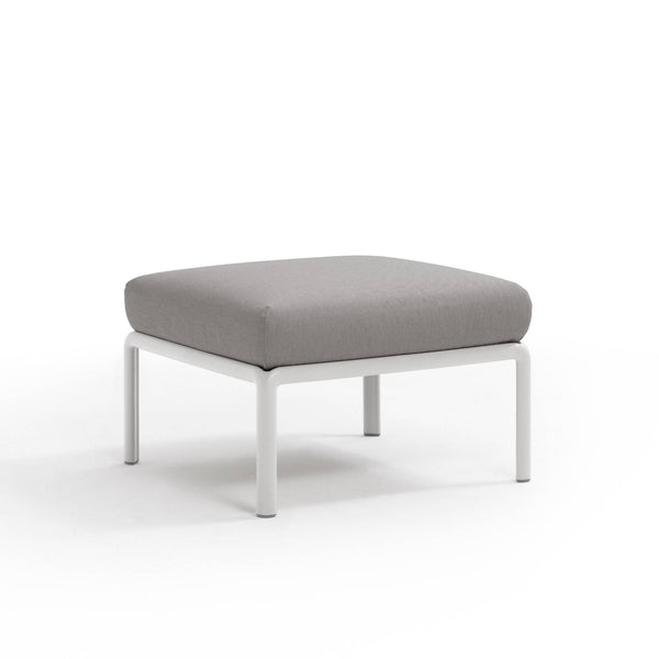 #komodo-pouf:white #sunbrella-cushions:grey