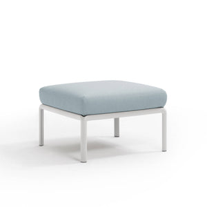 #komodo-pouf:white #sunbrella-cushions:ice-blue