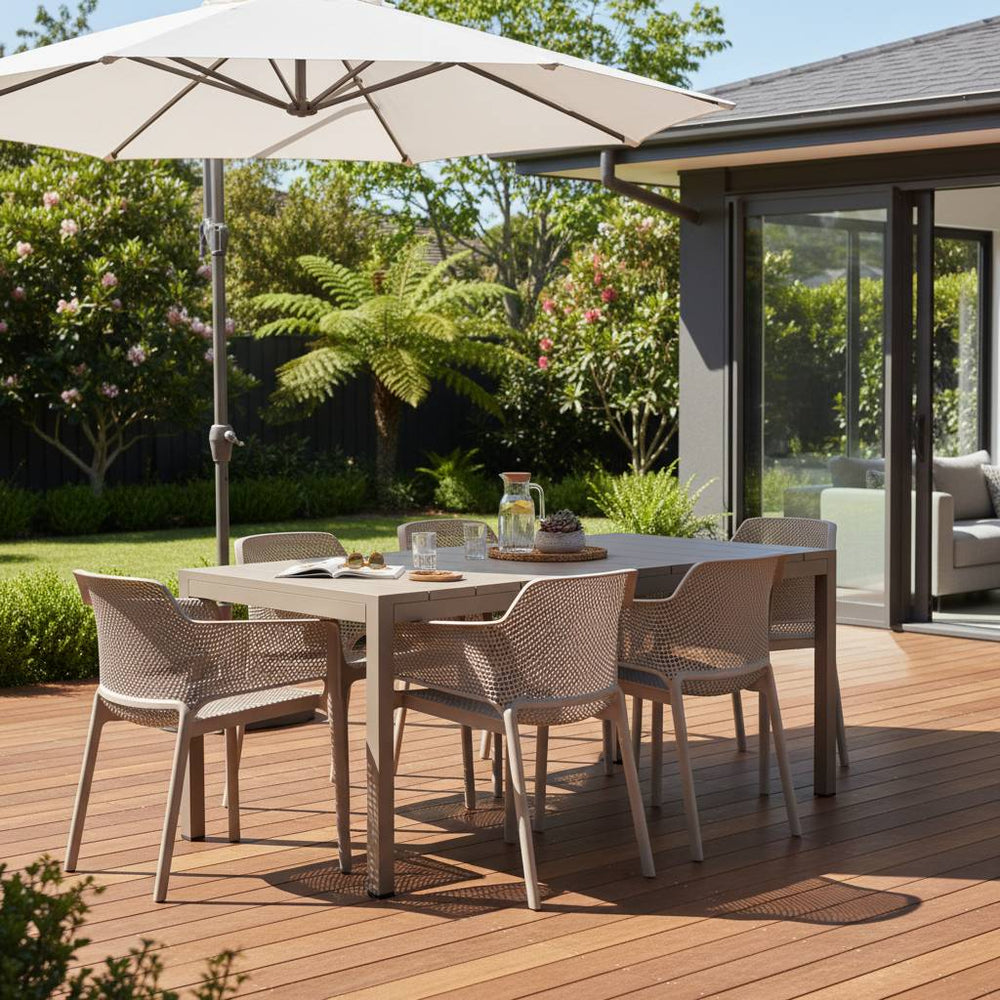 #rio-140:taupe #net-chair:taupe