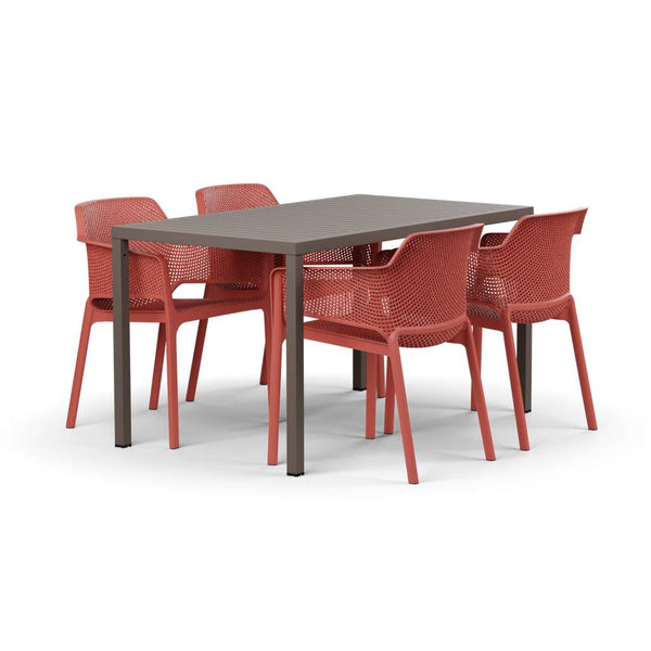 #cube-140:taupe #net-chair:coral