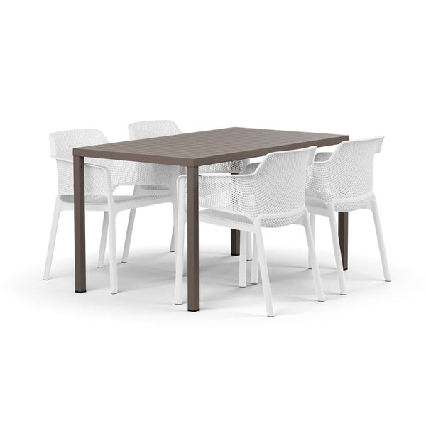 #cube-140:taupe #net-chair:white