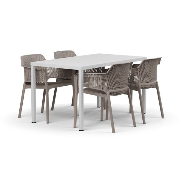 #cube-140:white #net-chair:taupe