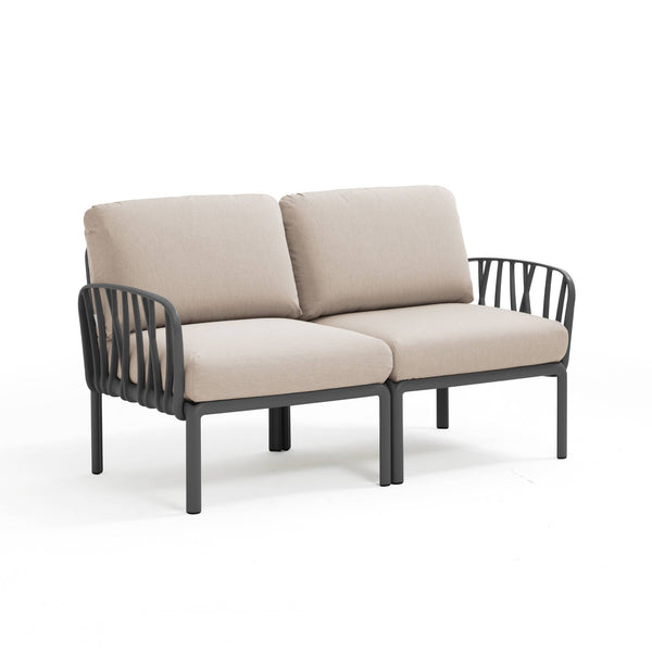 #kom-2-seater:charcoal #sunbrella-cushions:canvas