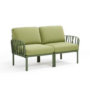 #kom-2-seater:olive-green #sunbrella-cushions:avocado