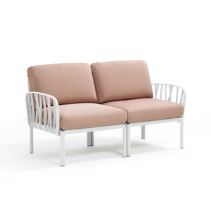 #kom-2-seater:white #sunbrella-cushions:rosa-pink