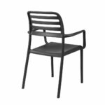 Costa Outdoor Arm Chair 8 NARDI Costa Outdoor Arm Chair in Charcoal (View from Back)