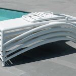 Atlantico Spritz 3 Piece Sun Lounger Set 6 Atlantico Sun Loungers – White (Pictured in a Stack, for Storage)