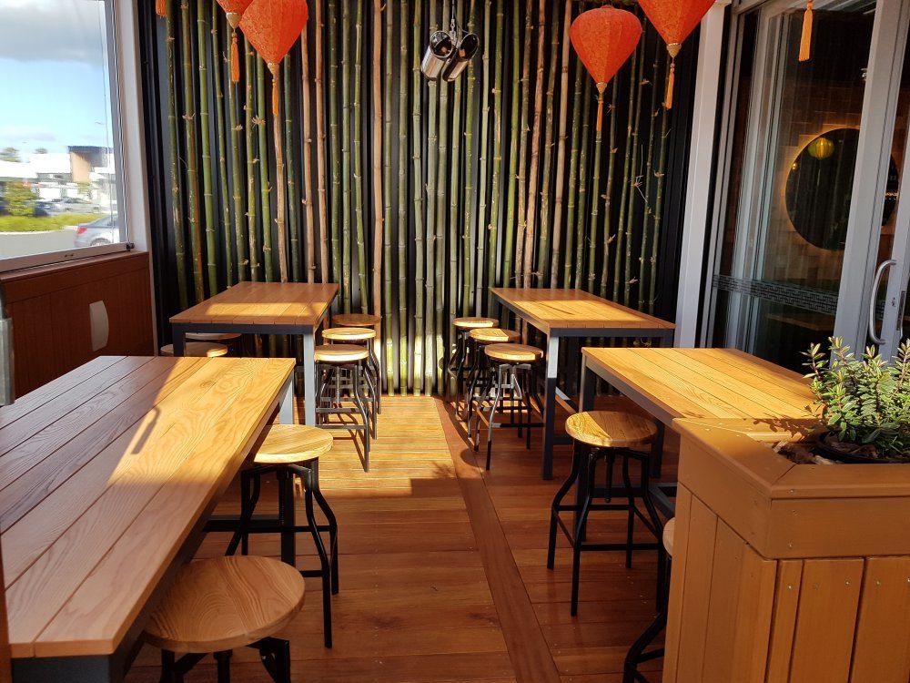 Torque Adjustable Bar Stool in Restaurant Covered Area