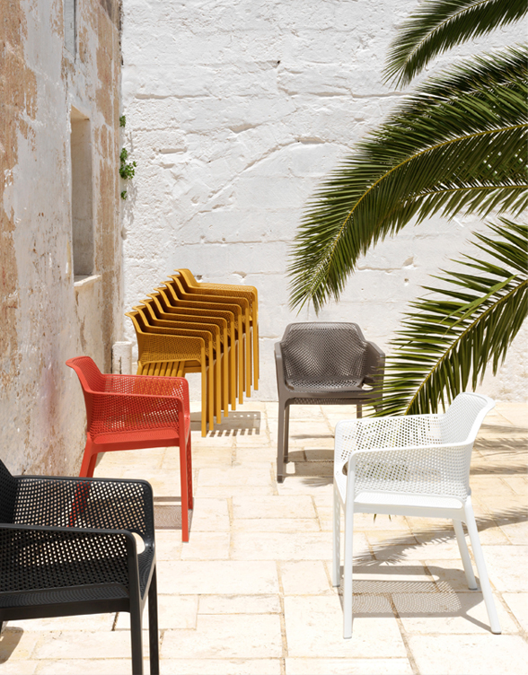Net Chair Mustard Bydezign Furniture Stackable Outdoor Chair Nz Quality Nardi