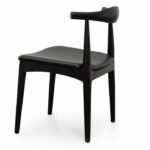 ByDezign Elbow Chair Replica - Black (Angle Back)