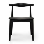 ByDezign Elbow Chair Replica - Black (Front)