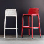 Lido Outdoor Barstool - Stackable Functionality