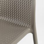 NARDI Lido Outdoor Counter Height Stool close up on seat and back pattern and texture