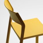 Trill Bistro Chair 3 Trill Bistro in Mustard Yellow – Close up on Back and Seat
