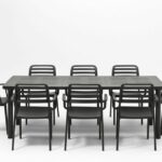 Levante Costa 9-Piece Dining Set 1 Levante Costa 9 Piece Dining Set – Charcoal