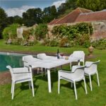 The Net Levante 7 Piece Dining Set in White
