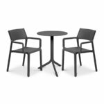 The Trill Step 3-Piece Patio Set in Charcoal