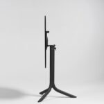 Flute Folding Table Base 3 Table Top Folded Down on Flute Folding Table Base