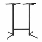 Tasman Double Bar Leaner Base – Black