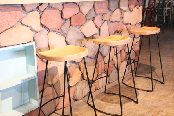 ByDezign Tractor Seat Wire Bar Stools at Bar