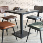 Aviator Mid-Century Modern Dining Chair 8 Aviator Mid-Century Modern Dining Chairs Around a Cafe Table