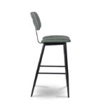 ByDezign Aviator Mid-Century Modern Tall Bar Stool - Green (Profile)