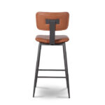 ByDezign Aviator Mid-Century Modern Tall Bar Stool - Tan (Back)