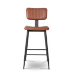 ByDezign Aviator Mid-Century Modern Tall Bar Stool - Tan (Front)