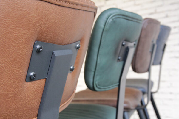 ByDezign Aviator Mid-Century Modern Tall Bar Stools - Seat Backs