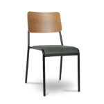 ByDezign Retro School Dining Chair - Green