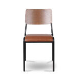 ByDezign Retro School Dining Chair - Tan (Front)