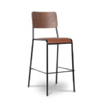 ByDezign Retro School Tall Bar Stool - Tan