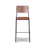 ByDezign Retro School Tall Bar Stool - Tan (Front)