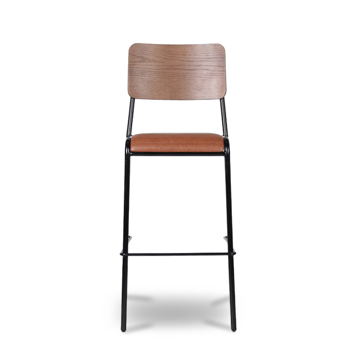 Mid-Century Modern Retro School Tall Bar Stool - ByDezign Furniture NZ