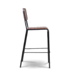 ByDezign Retro School Tall Bar Stool - Tan (Profile)