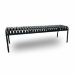 Aluminium Garden Outdoor Bench Seat 1 Aluminium Garden Outdoor Bench Seat – Charcoal