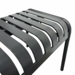 Aluminium Garden Outdoor Bench Seat 2 Aluminium Garden Outdoor Bench Seat – Charcoal (Seat)