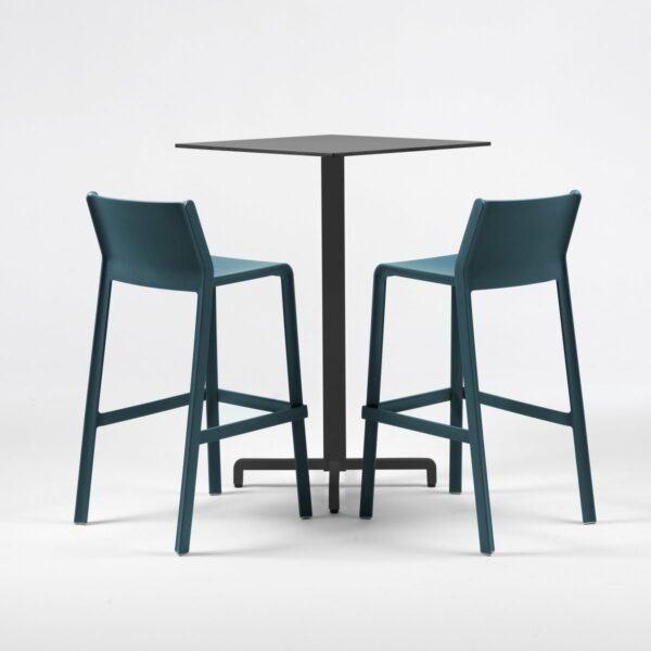 Fiore Trill 3-Piece Bar Leaner Set - Charcoal & Teal NARDI Fiore Trill 3-Piece Bar Leaner Set - Charcoal & Teal