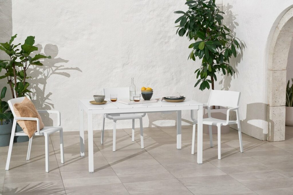 Rio Alu Top - Trill Dining Set (White)