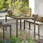 Rio Alu Outdoor Bench 4 Rio Alu Outdoor Bench & Rio Table Outdoors on Residential Deck