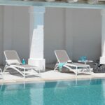 Atlantico Spritz 3 Piece Sun Lounger Set - White & Taupe NARDI Atlantico Spritz 3 Piece Sun Lounger Set - White & Taupe