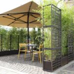 Sipario Eco Wall Planter/Partition – Double 5 Sipario Eco Wall Planters in Outdoor Cafe Area