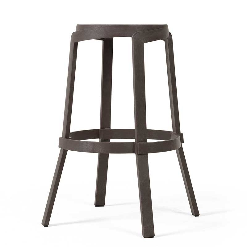 NARDI Stack Maxi Tall Stool - Terra (On slight angle)