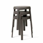 Stack Mini 6 NARDI Stack Mini Bar Stools Stacked Together