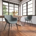 ByDezign Mendoza Plush Dining Chair - Charcoal (Light)