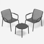 NARDI Doga Relax Lounge Set - Charcoal