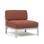 NARDI Central Module - Gesso + Cinnamon Sunbrella Cushion