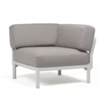 NARDI Corner Angle Module - Gesso + Lava Sunbrella Cushion NARDI Corner Angle Module - Gesso + Lava Sunbrella Cushion