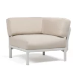 NARDI Corner Angle Module - Gesso + Pearl Sunbrella Cushion NARDI Corner Angle Module - Gesso + Pearl Sunbrella Cushion